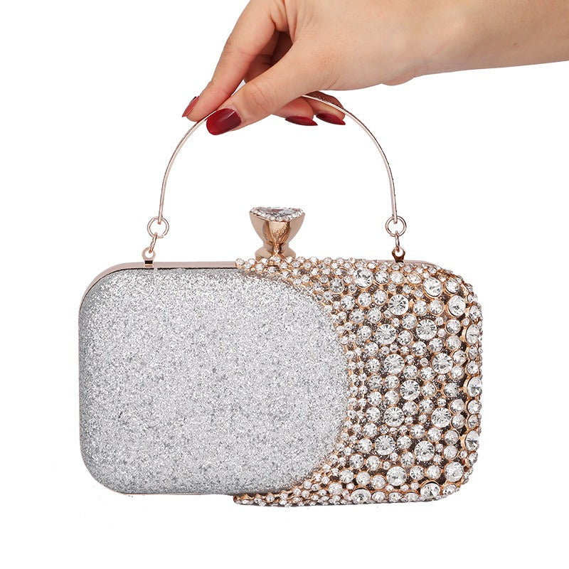 Diamond Inlaid Evening Handbag